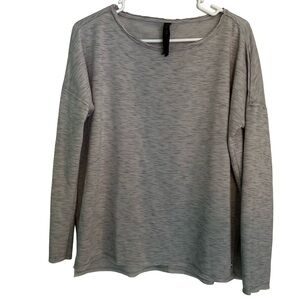 Betsey Johnson Heather Gray Long Sleeve Top